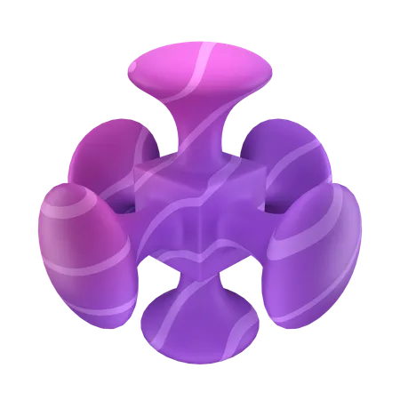 Quad Mushroom Cap  3D Icon