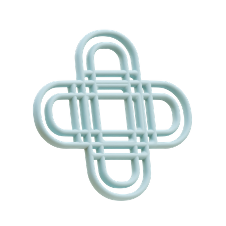 Quad Wireframe Arches  3D Illustration