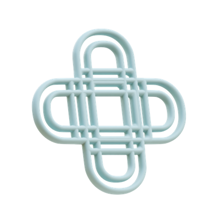 Quad Wireframe Arches  3D Illustration