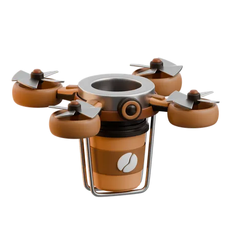 Quadcopter Cooking Device  3D Icon