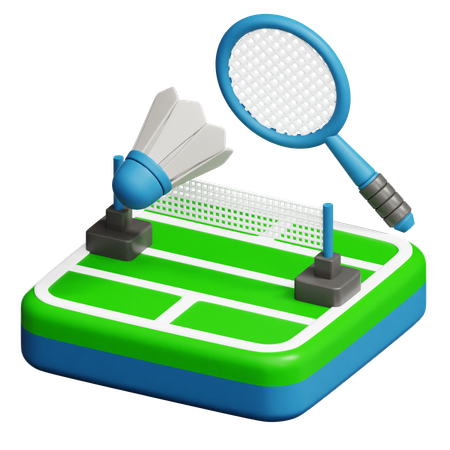 Quadra de badminton  3D Icon