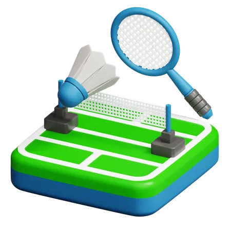 Quadra de badminton  3D Icon