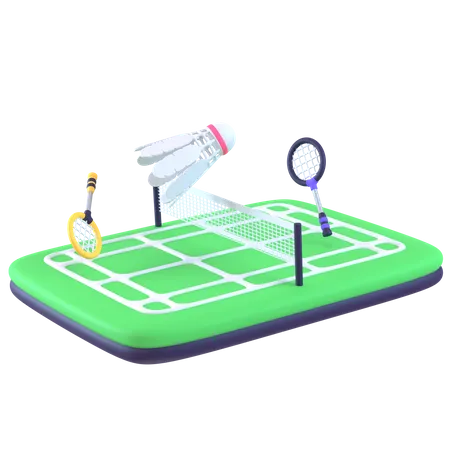 Quadra de badminton  3D Icon