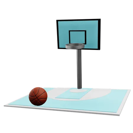 Quadra de basquete  3D Icon