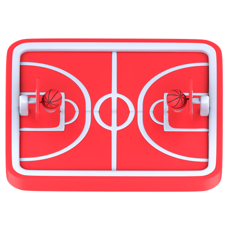 Quadra de basquete  3D Icon