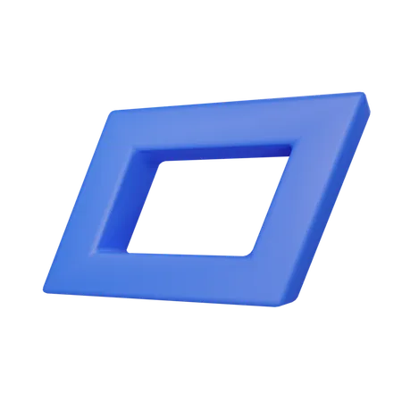 Quadrado  3D Icon