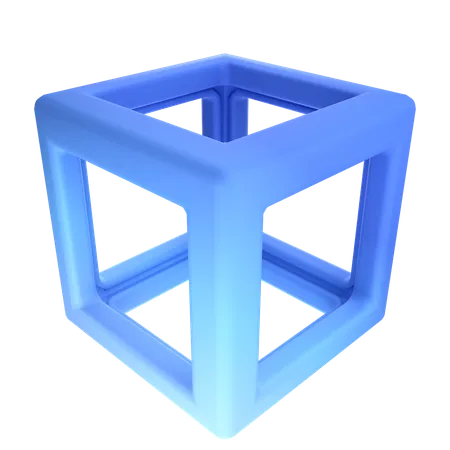 Quadrado  3D Icon