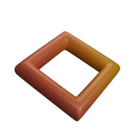 Quadrado  3D Icon