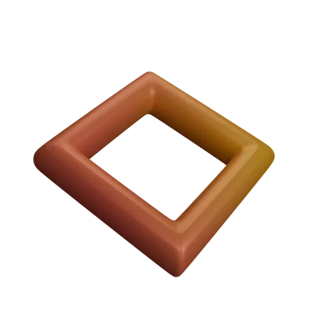 Quadrado  3D Icon