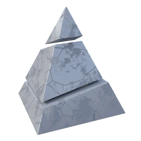 Quadratische Pyramide  3D Illustration