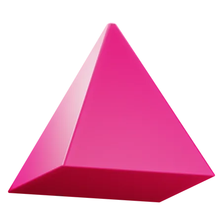 Quadratische Pyramidenform  3D Icon