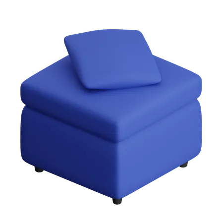 Quadratisches Sofa  3D Icon