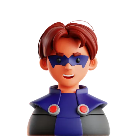 Super-herói cômico  3D Icon