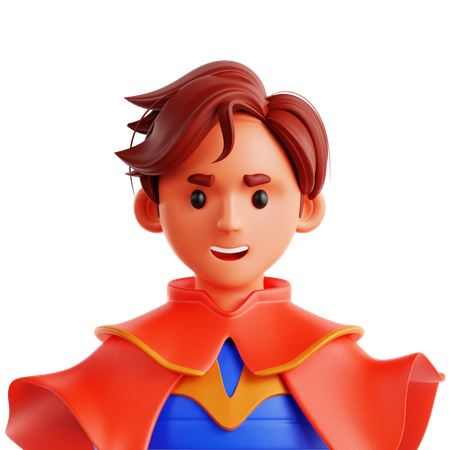 Super-herói cômico  3D Icon