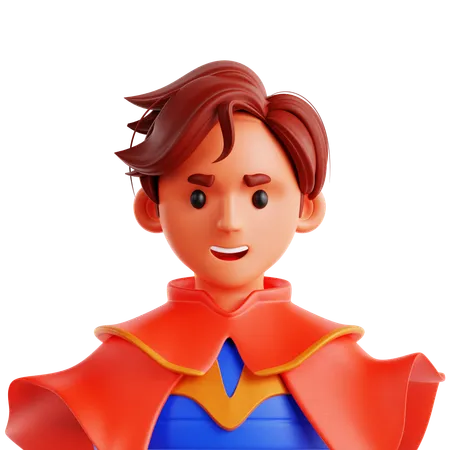 Super-herói cômico  3D Icon