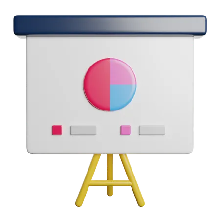 Quadro branco  3D Icon