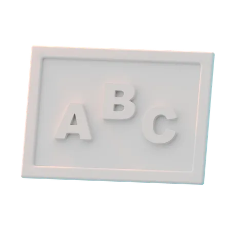 Quadro branco  3D Icon