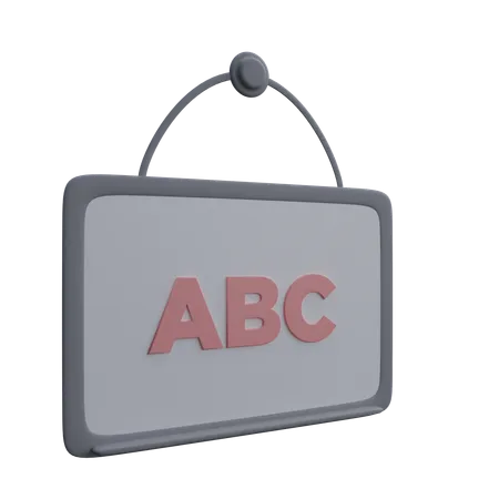 Quadro branco  3D Icon