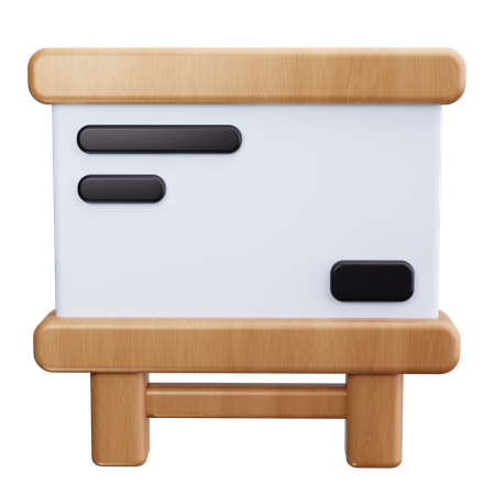 Quadro branco  3D Icon