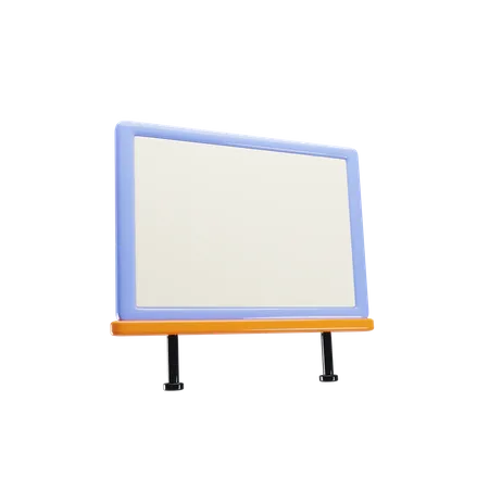 Quadro branco  3D Icon