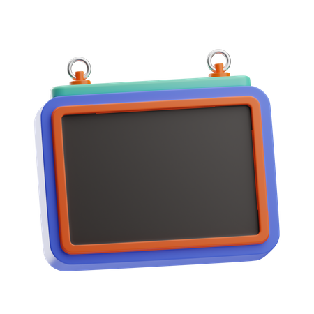 Quadro branco  3D Icon