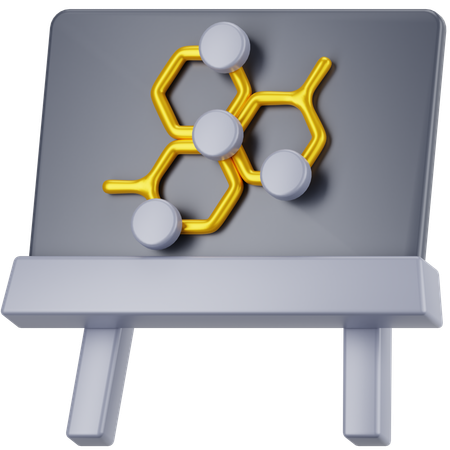 Química do quadro branco  3D Icon