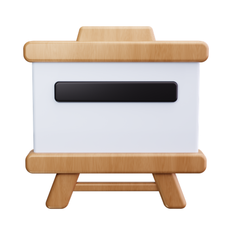 Quadro branco  3D Icon