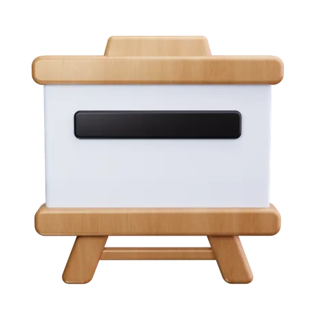 Quadro branco  3D Icon