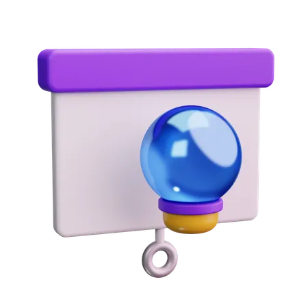 Quadro de apresentação  3D Icon