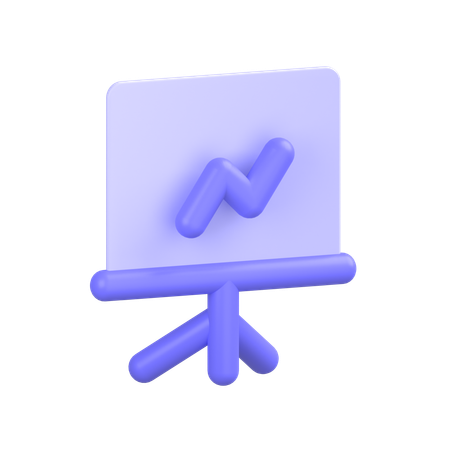 Quadro de apresentação  3D Icon