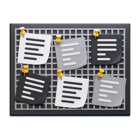 Quadro de cortiça  3D Icon