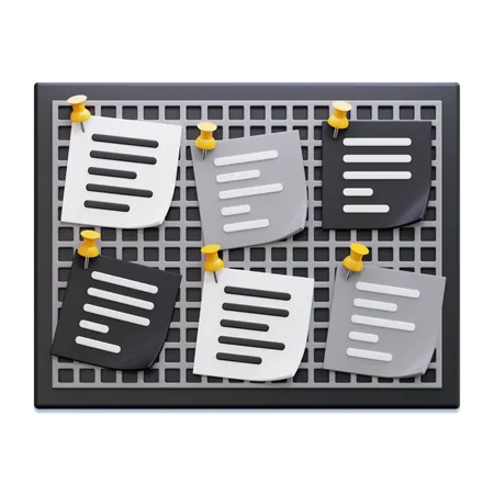 Quadro de cortiça  3D Icon