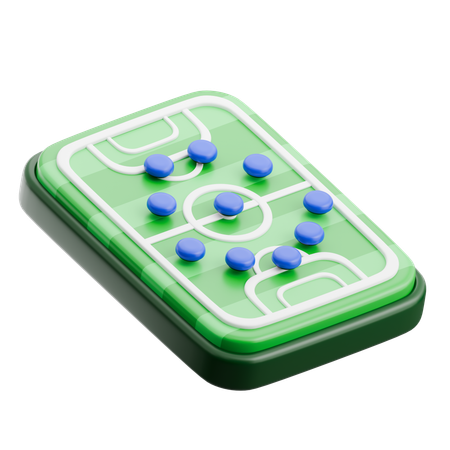 Quadro de estratégia de futebol  3D Icon