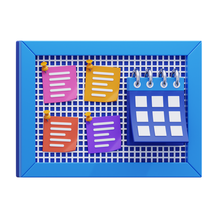 Quadro de tarefas diárias  3D Icon