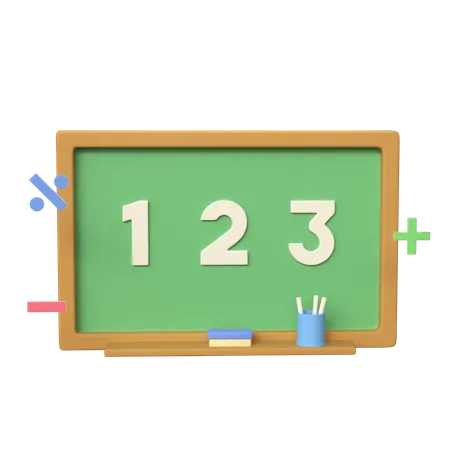 Quadro de matemática  3D Icon