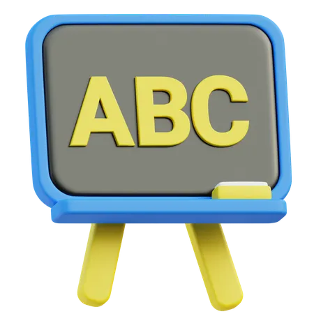 Quadro-negro  3D Icon