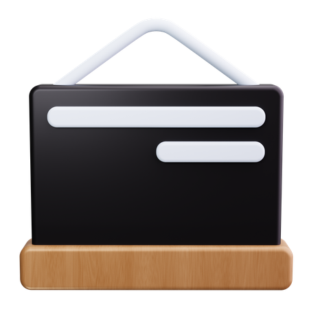 Quadro-negro  3D Icon