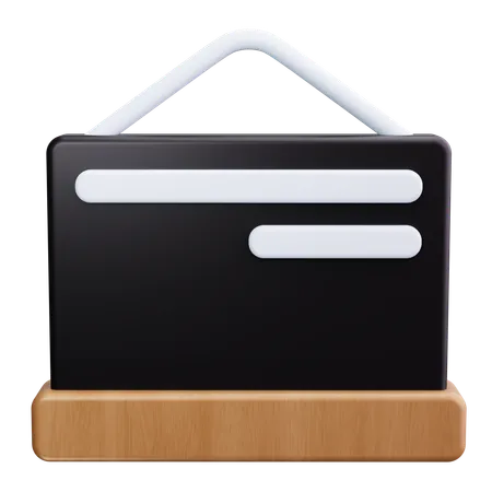 Quadro-negro  3D Icon