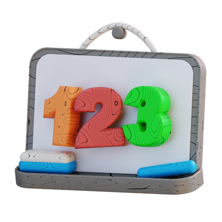 Quadro-negro  3D Icon