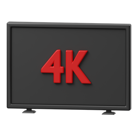 Qualidade 4k  3D Icon