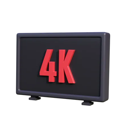 Qualidade 4k  3D Icon