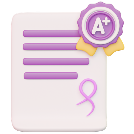 Note parfaite  3D Icon