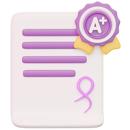 Note parfaite  3D Icon