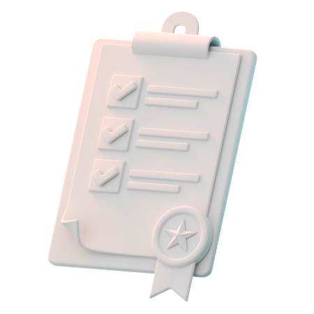 품질 보증  3D Icon