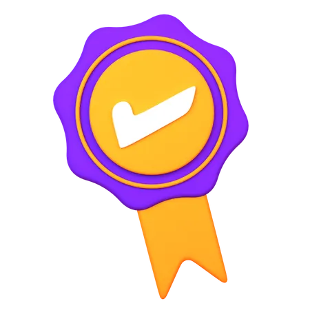 Quality Badge  3D Icon