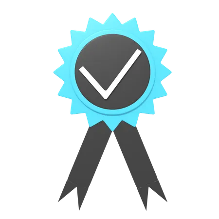 3 D Icon Of Checklist Medal 3D Icon