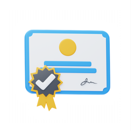Quality certification  3D Icon