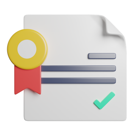 Quality Document  3D Icon