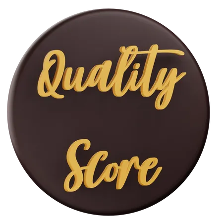 3 D Illustration Quality Score Icon With Transparent Background 3D Icon