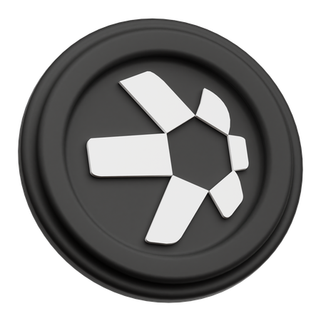 Quant Coin  3D Icon